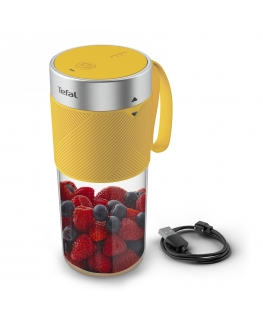 Tefal Lightmix BL1C0230 tehosekoitin 0,3 L Kannettava blenderi Ruostumaton teräs, Läpinäkyvä, Keltainen