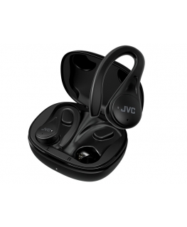 JVC HA-EC25T Austiņas True Wireless Stereo (TWS) Ausu āķi, Ausīs Zvani / mūzika Bluetooth Melns