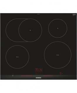 Siemens EH675LFC1E hob Black, Stainless steel Built-in Zone induction hob 4 zone(s)