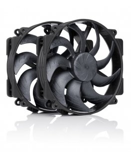 Noctua NF-A14x25r G2 PWM Sx2-PP chromax.black fan, 140 mm, 2 pcs