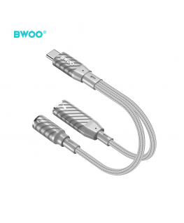 BWOO 2 in 1 Adapter Lightning | Type C to 3.5MM Jack BZ67