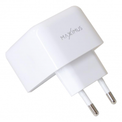 WALL CHARGER MX THUNDER PD 35W, 2xUSB-C WHITE