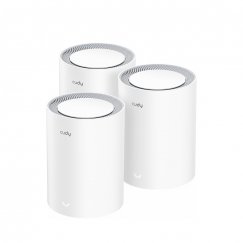 Cudy M3000 3-PACK wi-fi-võrgu süsteem Kaks sagedusala (2,4 GHz / 5 GHz) Wi-Fi 6 (802.11ax) Hall, Valge 1 Sisemodem