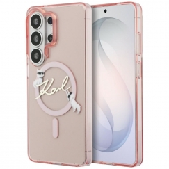 KARL LAGERFELD kott SAMSUNG S26 Ultra KLHMS26L5HKSCAP (Magnetiline IML KC Script) roosa
