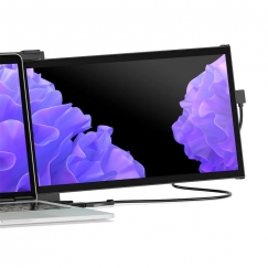 Mobile Pixels Duex Plus DS Nešiojamasis monitorius Juoda 33,8 cm (13.3") LCD 1920 x 1080 pikseliai