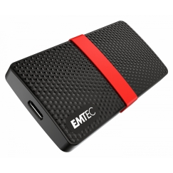 Emtec X200 512 GB C tipo USB 3.2 Gen 1 (3.1 Gen 1) Juoda, Raudona