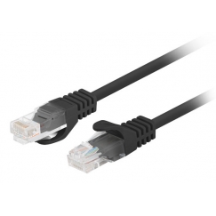Lanberg PCU6-20CC-0025-BK verkkokaapeli Musta 0,25 m Cat6 U/UTP (UTP)