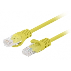 Lanberg PCU6-20CC-0025-Y verkkokaapeli Keltainen 0,25 m Cat6 U/UTP (UTP)
