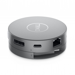 DELL DA310 Vadu USB 3.2 Gen 2 (3.1 Gen 2) Type-C Sudrabs