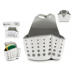 Plastikust korv, seinale kinnitatav, valge, 11.5×15×8 cm, 55014,