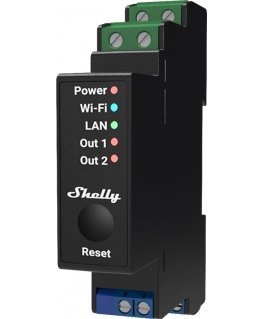 Shelly Pro 2PM -DIN rail relay, 2-phase