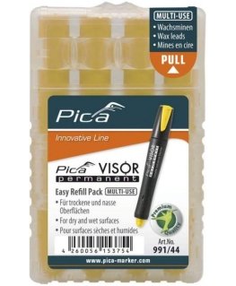Pica VISOR permanent replacement refills yellow