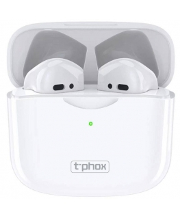 Headphones T-PHOX TWS-10 BT, white color