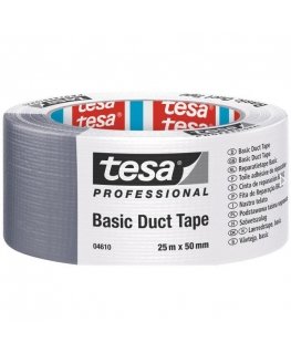 Tesa Repair tape 50mm TESABASIC 25m silver - H0461001