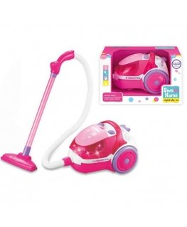 Interactive children's vacuum cleaner WOOPIE, pink