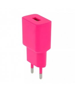Setty charger 1x USB 2,4A LSIM-A-126 pink