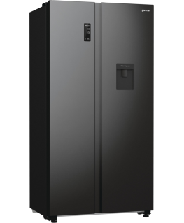 Gorenje NRR9185EABXLWD side-by-side-jääkaappipakastin Vapaasti seisova 562 L E Musta