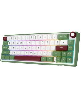 Royal Kludge R65 RGB Green Sand Wired Mechanical Keyboard | 60%, Chartreuse switches, US